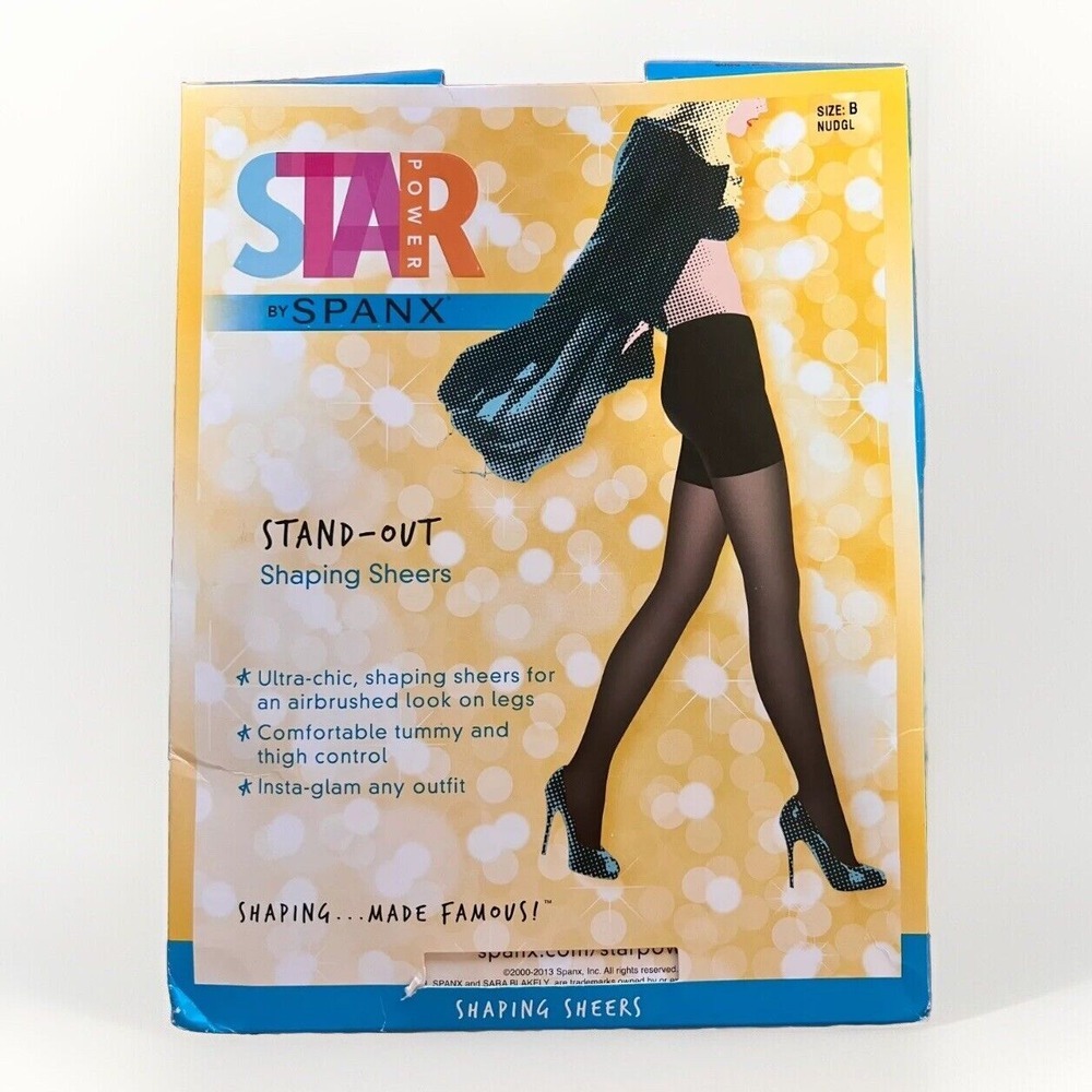 Stand-Out Shaping Sheers by SPANX Nude Glow Sz B Brand New Tummy & Thigh Control